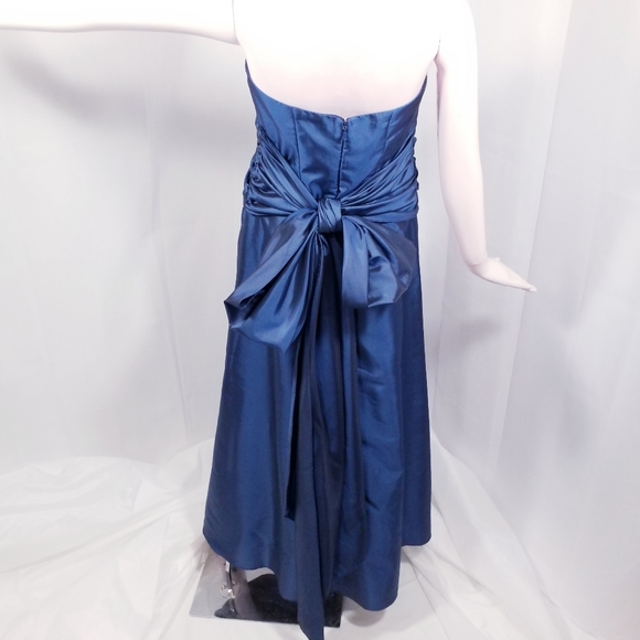 Strapless Evening Gown with a Tie Bow - Picture 10 of 14